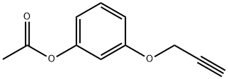 Phenol, 3-(2-propyn-1-yloxy)-, 1-acetate Structural