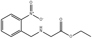 Glycine, N-[(2-nitrophenyl)methyl]-, ethyl ester Structural