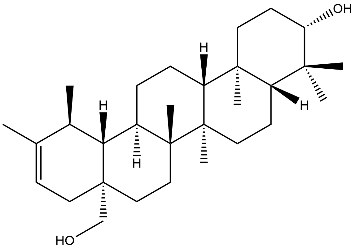 Urs-20-ene-3,28-diol, (3β,18α,19α)- Structural