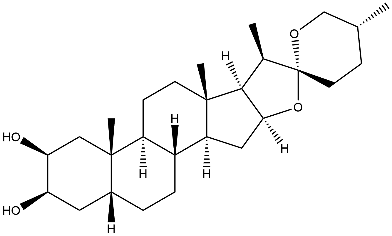 Spirostan-2,3-diol, (2β,3β,5β,20β,25R)- (9CI) Structural