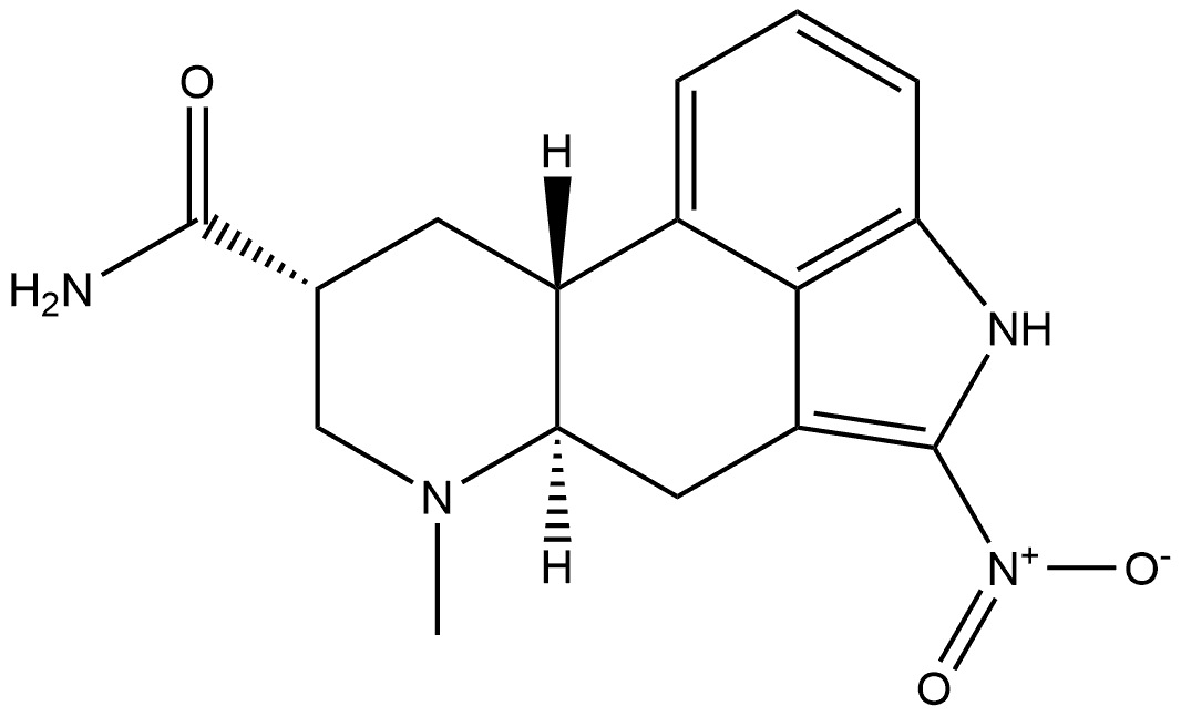 Ergoline-8β-carboxamide, 6-methyl-2-nitro- (8CI) Structural