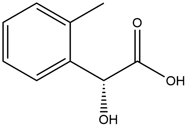 Benzeneacetic acid, α-hydroxy-2-methyl-, (αR)- Structural