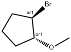 rac-(1R,2R)-1-bromo-2-methoxycyclopentane, trans Structural