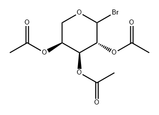 L-Arabinopyranosyl bromide, 2,3,4-triacetate Structural