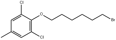 Benzene, 2-[(6-bromohexyl)oxy]-1,3-dichloro-5-methyl- Structural