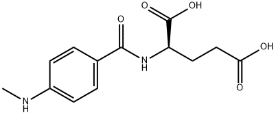 D-Glutamic acid, N-[4-(methylamino)benzoyl]- Structural