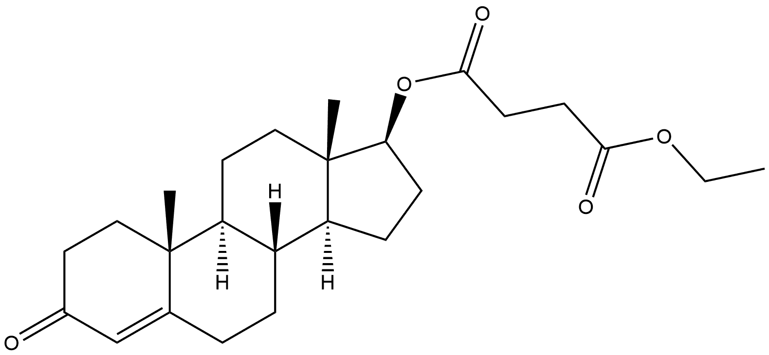 Androst-4-en-3-one, 17-(4-ethoxy-1,4-dioxobutoxy)-, (17β)- (9CI) Structural