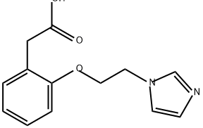 Benzeneacetic acid, 2-[2-(1H-imidazol-1-yl)ethoxy]- Structural