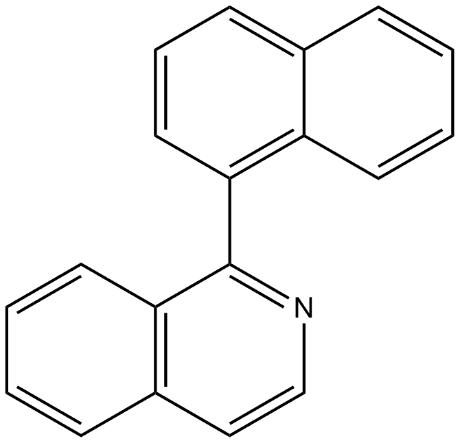 Isoquinoline, 1-(1-naphthalenyl)-, (-)- Structural