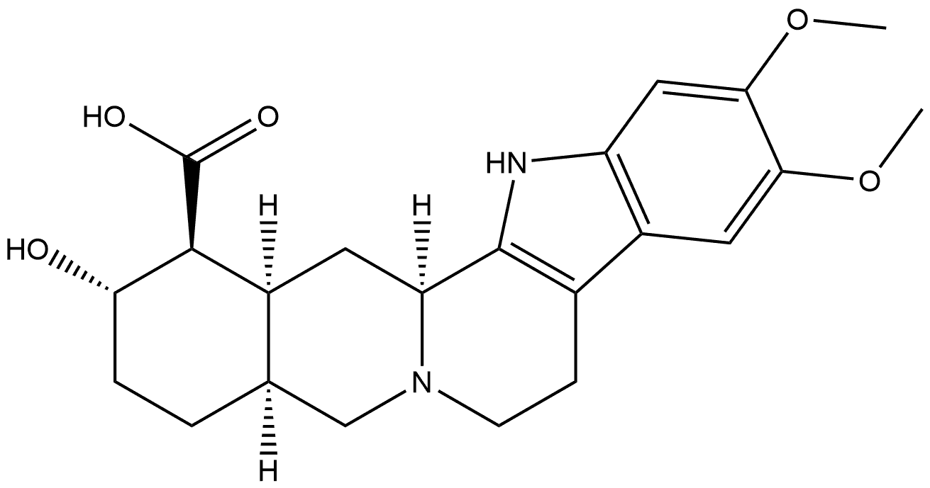 Yohimban-16-carboxylic acid, 17-hydroxy-10,11-dimethoxy-, (16β,17α,20α)- (9CI) Structural