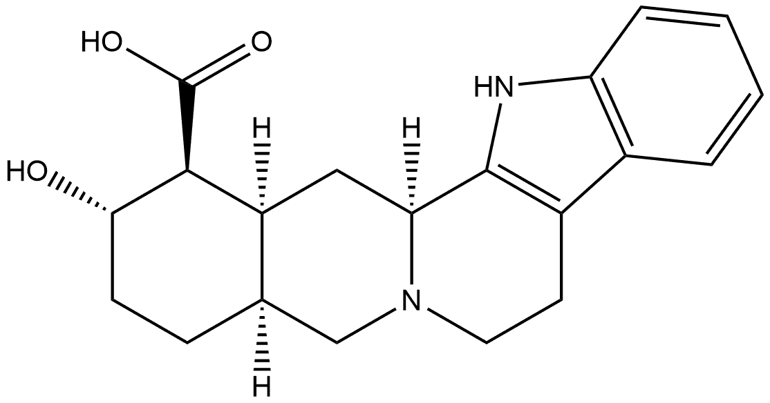 Yohimban-16-carboxylic acid, 17-hydroxy-, (16β,17α,20α)- Structural