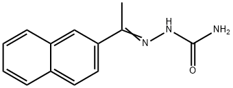 Hydrazinecarboxamide, 2-[1-(2-naphthalenyl)ethylidene]- Structural