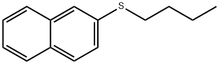 Naphthalene, 2-(butylthio)- Structural
