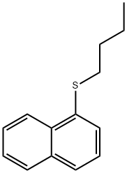 Naphthalene, 1-(butylthio)- Structural