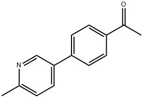 Ethanone, 1-[4-(6-methyl-3-pyridinyl)phenyl]- Structural