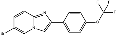 Imidazo[1,2-a]pyridine, 6-bromo-2-[4-(trifluoromethoxy)phenyl]- Structural