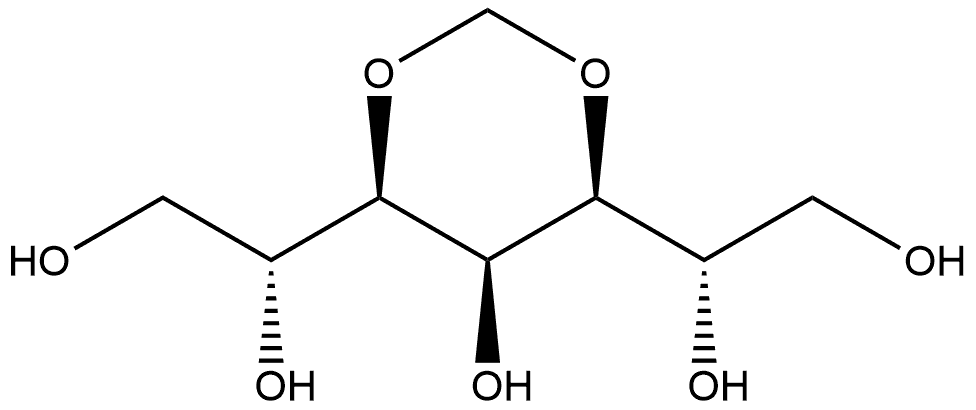 glycero-gulo-Heptitol, 3,5-O-methylene-, meso- (9CI) Structural