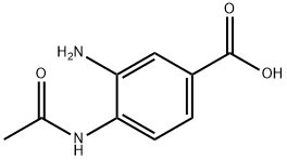 Benzoic acid, 4-(acetylamino)-3-amino- Structural
