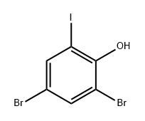 Phenol, 2,4-dibromo-6-iodo- Structural