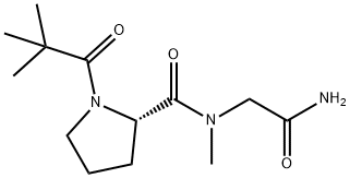 Glycinamide, 1-(2,2-dimethyl-1-oxopropyl)-L-prolyl-N-methyl- Structural