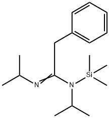 N,N''-Diisopropyl-2-phenyl-N-(trimethylsilyl)acetimidamide Structural