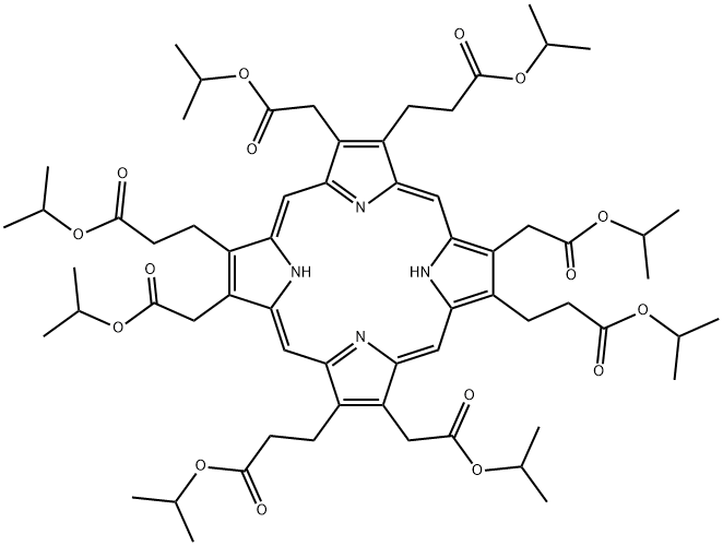 UROPORPHYRIN I ISOPROPYL ESTER Structural