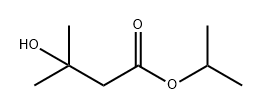 Butanoic acid, 3-hydroxy-3-methyl-, 1-methylethyl ester Structural