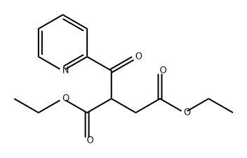 Butanedioic acid, 2-(2-pyridinylcarbonyl)-, 1,4-diethyl ester Structural