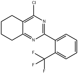 Quinazoline, 4-chloro-5,6,7,8-tetrahydro-2-[2-(trifluoromethyl)phenyl]- Structural