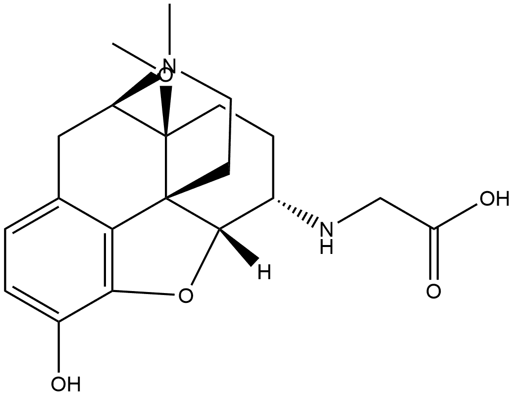 Glycine, N-[(5α,6β)-4,5-epoxy-3-hydroxy-14-methoxy-17-methylmorphinan-6-yl]- (9CI) Structural