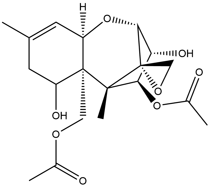 Trichothec-9-ene-3,4,7,15-tetrol, 12,13-epoxy-, 4,15-diacetate, (3α,4β)- (9CI) Structural