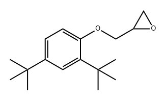 Oxirane, 2-[[2,4-bis(1,1-dimethylethyl)phenoxy]methyl]- Structural