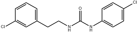 Urea, N-(4-chlorophenyl)-N'-[2-(3-chlorophenyl)ethyl]- Structural