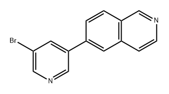 Isoquinoline, 6-(5-bromo-3-pyridinyl)- Structural