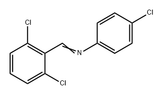Benzenamine, 4-chloro-N-[(2,6-dichlorophenyl)methylene]- Structural