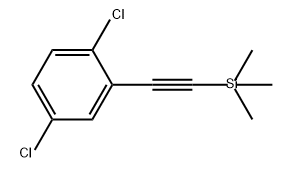 Benzene, 1,4-dichloro-2-[2-(trimethylsilyl)ethynyl]- Structural