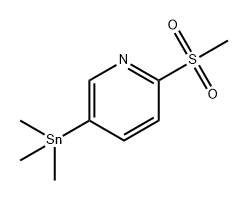 Pyridine, 2-(methylsulfonyl)-5-(trimethylstannyl)- Structural