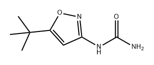 Urea, N-[5-(1,1-dimethylethyl)-3-isoxazolyl]- Structural