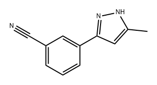 Benzonitrile, 3-(5-methyl-1H-pyrazol-3-yl)- Structural
