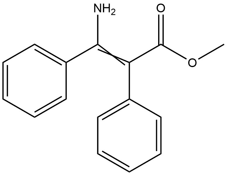 Benzeneacetic acid, α-(aminophenylmethylene)-, methyl ester Structural