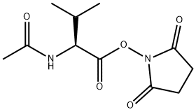 L-Valine, N-acetyl-, 2,5-dioxo-1-pyrrolidinyl ester Structural