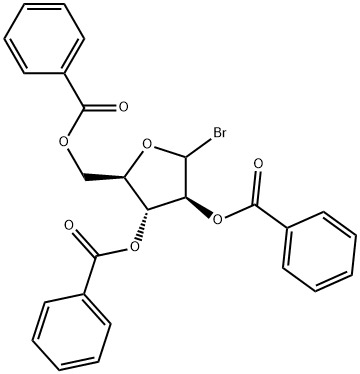 D-Arabinofuranosyl bromide, 2,3,5-tribenzoate Structural