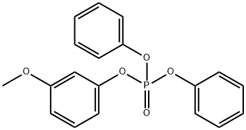 Phosphoric acid, 3-methoxyphenyl diphenyl ester Structural