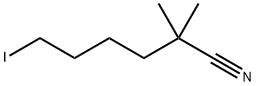 Hexanenitrile, 6-iodo-2,2-dimethyl- Structural