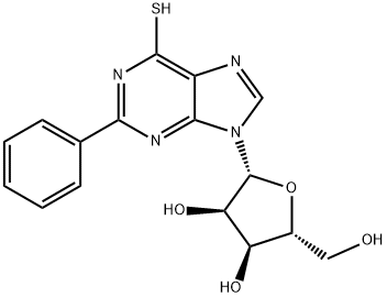 Inosine, 2-phenyl-6-thio- (9CI) Structural