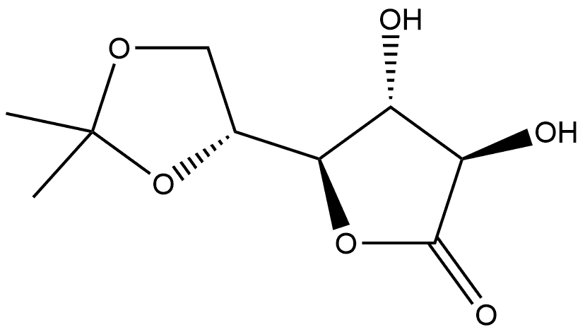 D-Galactonic acid, 5,6-O-(1-methylethylidene)-, γ-lactone Structural