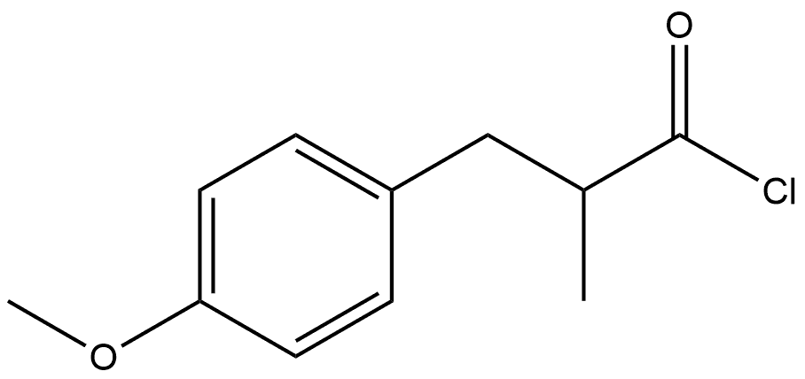Benzenepropanoyl chloride, 4-methoxy-α-methyl- Structural