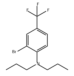 Benzenamine, 2-bromo-N,N-dipropyl-4-(trifluoromethyl)- Structural