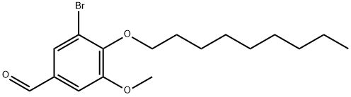 Benzaldehyde, 3-bromo-5-methoxy-4-(nonyloxy)- Structural