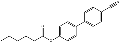 Hexanoic acid, 4'-cyano[1,1'-biphenyl]-4-yl ester Structural